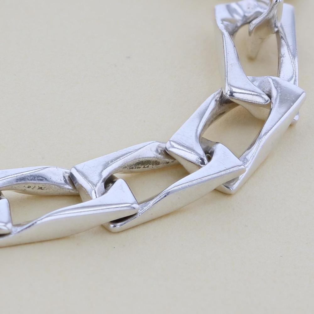 Gucci Flat Link Silver Bracelet Bangle Anklet - image 3